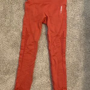 Red gymshark leggings